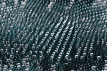 Fototapeta premium an abundance of bubbles on the surface of a water body. Generative AI
