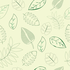 FAll leaves seamless pattern