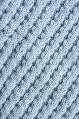 Blue knit background