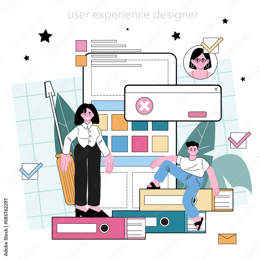 Poster ux and ui designer. app or website interface development. user interface