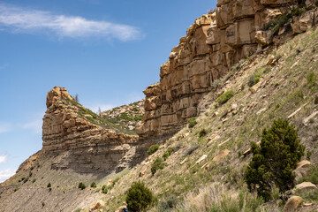 Edge of Cuesto Wall Erodes in Mesa Verde