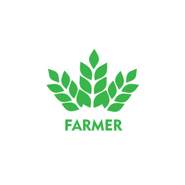 farmer logo vector illustration template