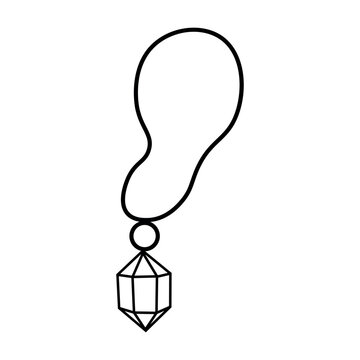 Coloring book amulet vector illustration