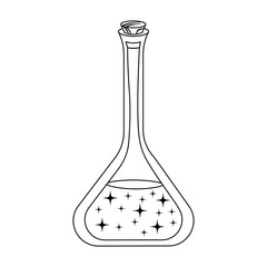 Potion bottle coloring page