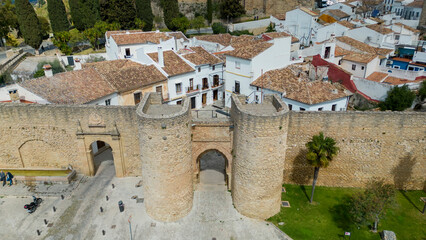 vista de la ciudad monumental de Ronda en la provincia de Málaga, España	