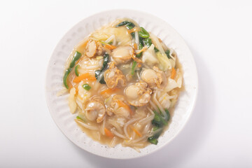 ホタテのあんかけ中華飯