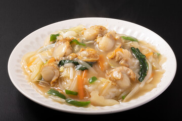 ホタテのあんかけ中華飯