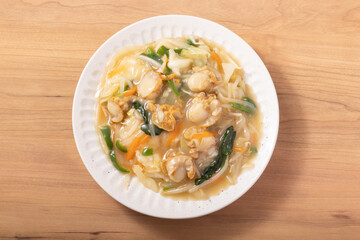 ホタテのあんかけ中華飯