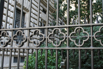 wrought iron gate