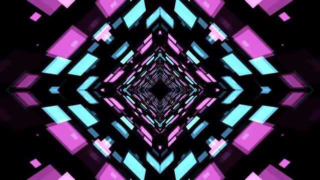 VJ light event particles concert intro game edm music stage party openers titles led neon tunnel background loop