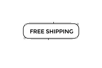 free shipping vectors.sign label bubble speech free shipping
