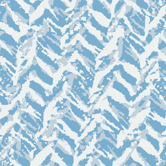 Light Blue Splattered Textured Jungle Pattern