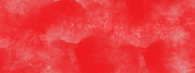 Watercolor red grunge background painting. Dark grunge red texture concrete. Red textured stone wall background.
