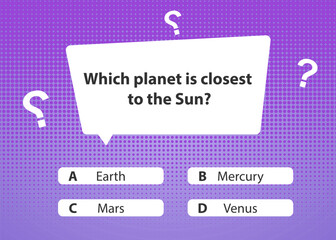 Template questions and answers on the theme of space. Quiz, TV show, exam.