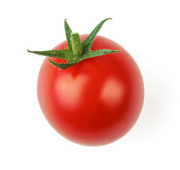 Pomidory koktajlowe na białym tle