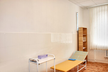 Interior of a medical office for examining patients.