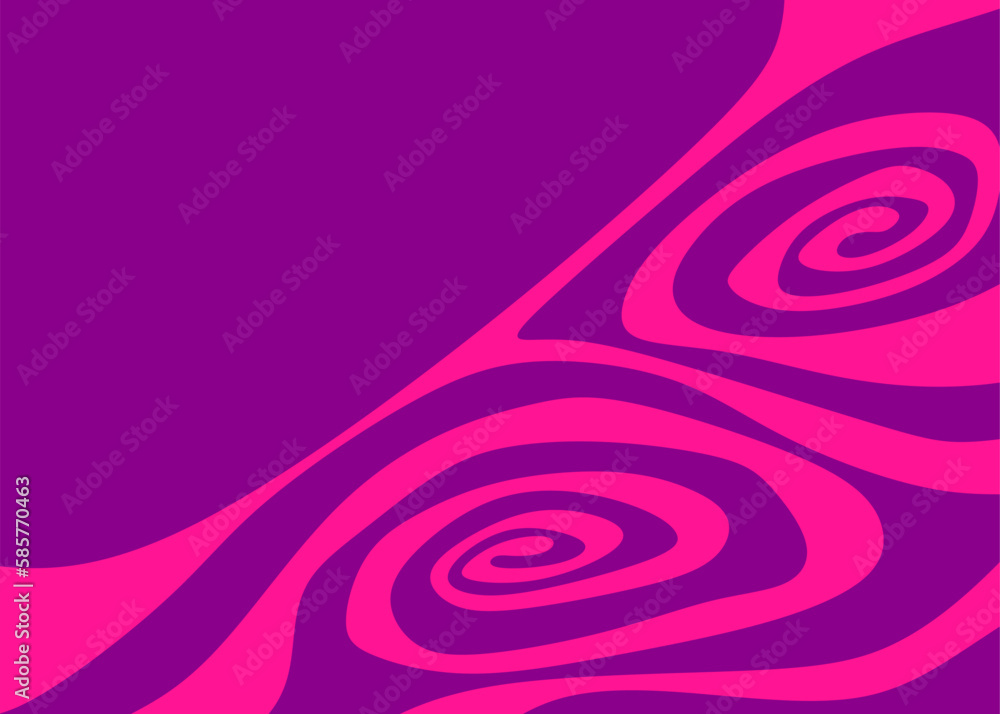 Poster abstract background with cute curly line pattern and with some copy space area