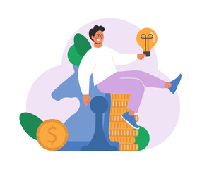 Financial influencer. Trader or broker social media educative blog.