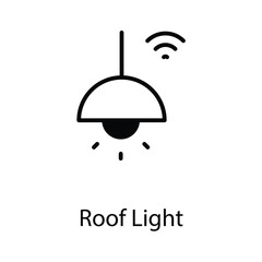 Roof light icon design stock illustration