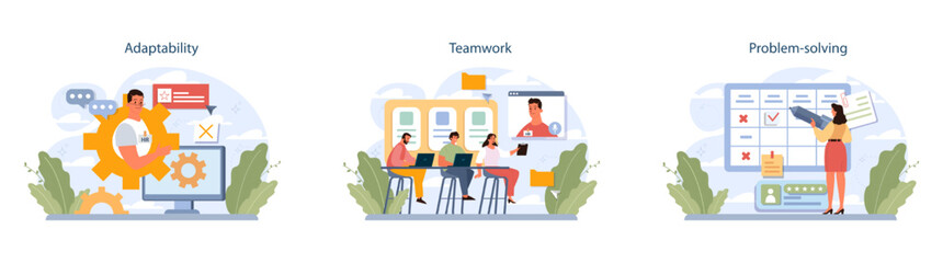 Human resources manager soft skills set. HR agent competencies