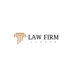 Justice law firm logo and business card design. gold, firm, law, icon justice, business card, Premium Vector