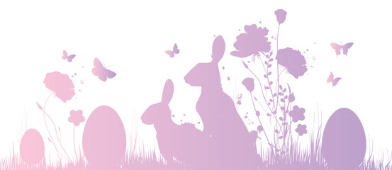 grafica, composizione, pasqua, coniglietti di pasqua