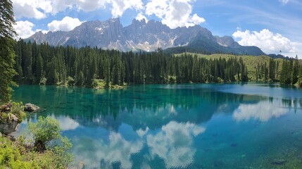 Lake in the mountain 