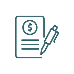 bailment icon. Thin line bailment icon from business and finance collection. Outline vector isolated on white background. 