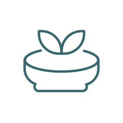 gazpacho icon. Thin line gazpacho icon from culture and civilization collection. Outline vector isolated on white background. Editable gazpacho symbol can be used web and mobile