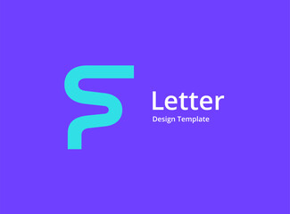 Letter F logo icon design template elements