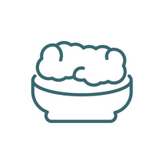 corn with pine icon. Thin line corn with pine icon from culture and civilization collection. Outline vector isolated on white background. Editable corn with pine symbol can be used web and mobile