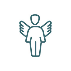 fantastic human icon. Thin line fantastic human icon from feeling and reaction collection. Outline vector isolated on white background. Editable fantastic human symbol can be used web and mobile