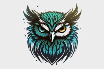 Türaufkleber owl vector © Wemerson
