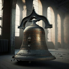 Obraz premium Bell of a church. Generative AI.