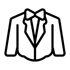 tuxedo line icon