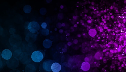 Abstract Purple bokeh defocus glitter blur background.