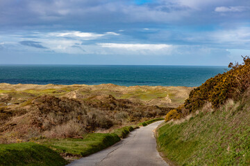 Biville Dunes  in France Normandy