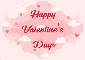 happy valentine's day card vector design