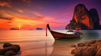 An extraordinary Thailand landscape, showcasing the captivating beauty and diverse scenery of the region, created by AI.