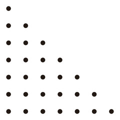 Minimalist Dotted Shape