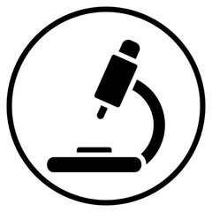 microscope glyph icon