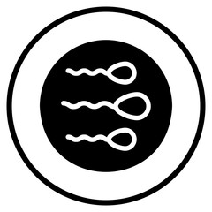 Spermatozoa glyph icon