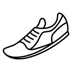 Athlete Shoe Icon. Vector Illustration Fitness Shoes