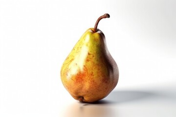 pear on white background generative ai