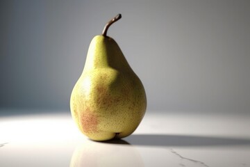 pear on white background generative ai
