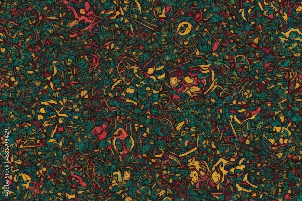 Aufkleber vibrant and diverse pattern featuring a multitude of colors. generative ai