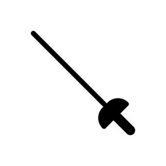 Fencing rapier. Fencing epee. Vector.
