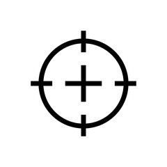 Gun Aim Icon. Target or aim. Vector.