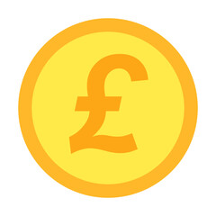 Modern pound sterling Icon. Vector.
