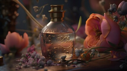 Obraz na płótnie Canvas floral scented perfume 
